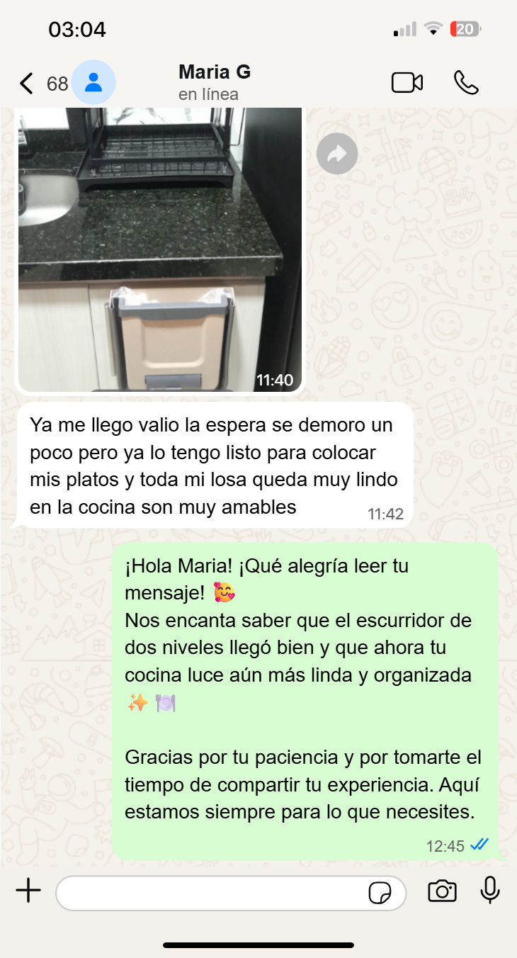 Escurridor de platos duoclean 2 niveles