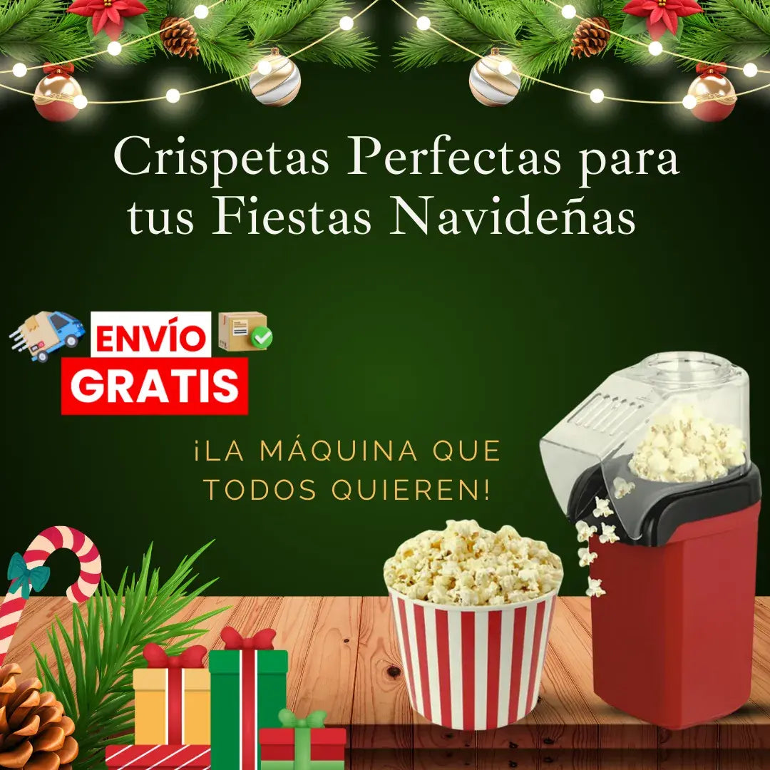 Máquina Crispetera Mini, Navidad con Aroma a Palomitas