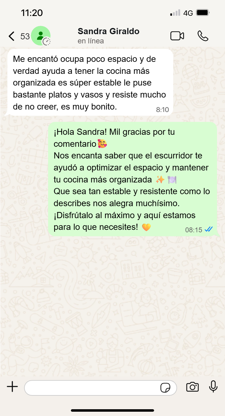 Escurridor de platos duoclean 2 niveles